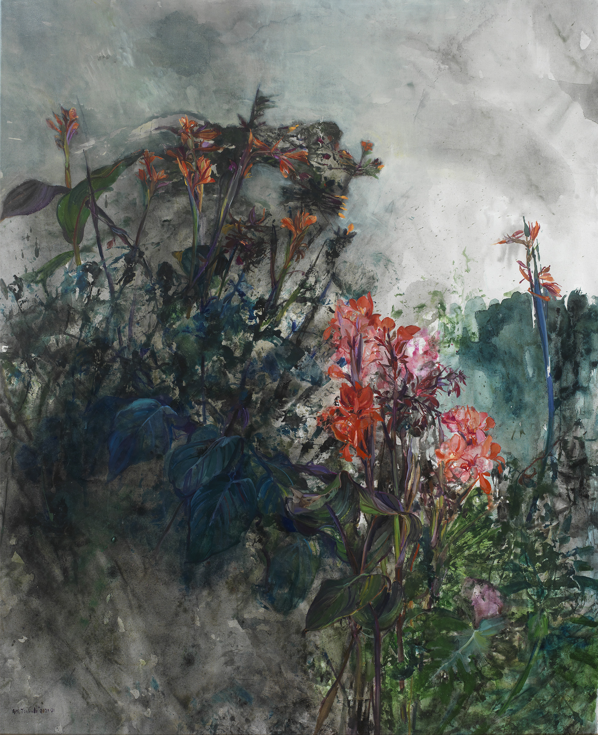 AMT22A#03_AnnaMariaTsakali_Rebirth_2020_oil and tempera on canvas_170x135cm