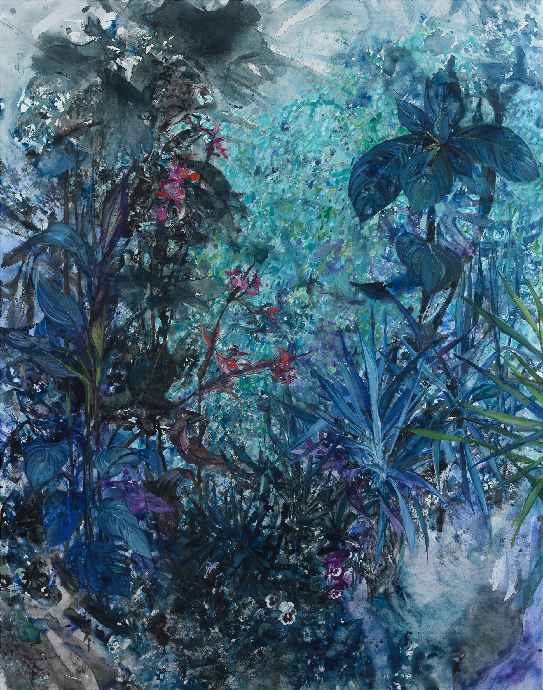 AMT22A#13_WinterNight_2020_2021_oil and tempera on canvas_200x160cm